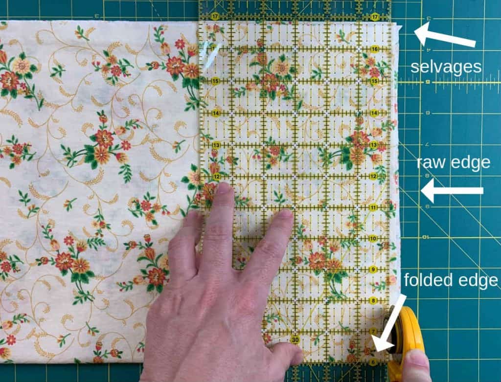 Use rotary tools to square fabric use rotary tools to square fabric