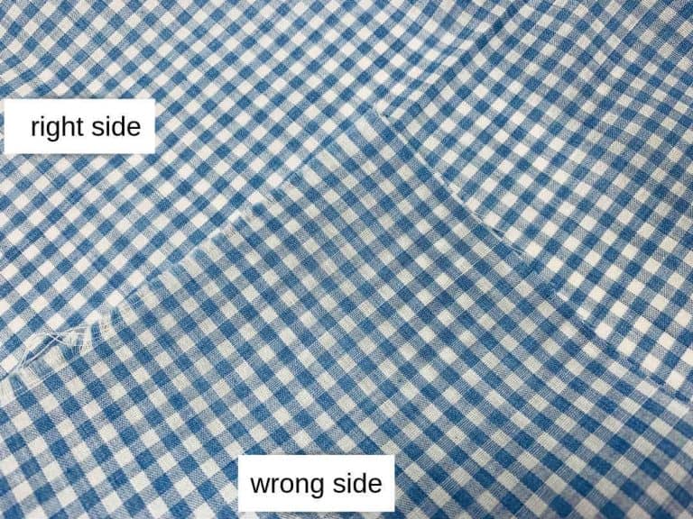 Right Side vs. Wrong Side of Fabric The Ruffled Purse®