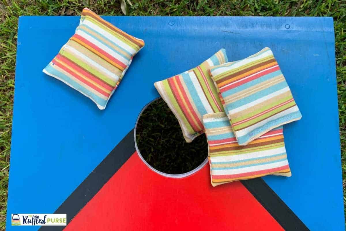 corn hole bean bolsa pattern