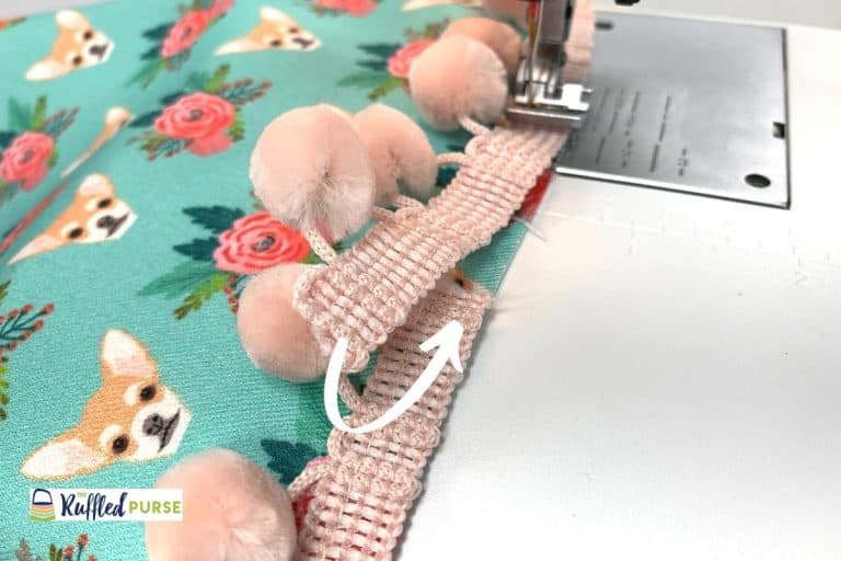 How to Sew a Square Pillow Cover with Pom Pom Trim The Ruffled Purse®