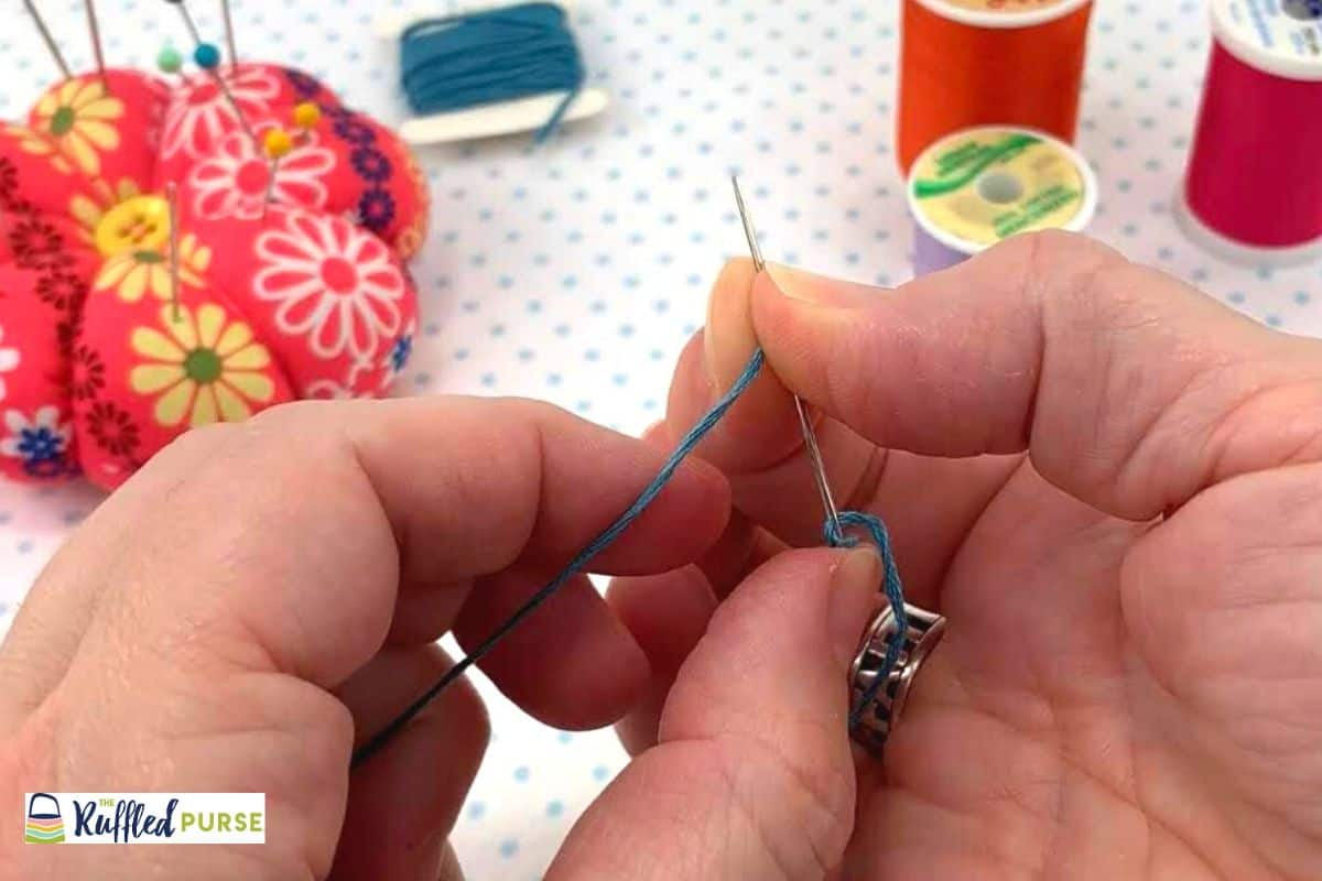 3 Ways to Tie a Knot in Thread - The Ruffled Purse®