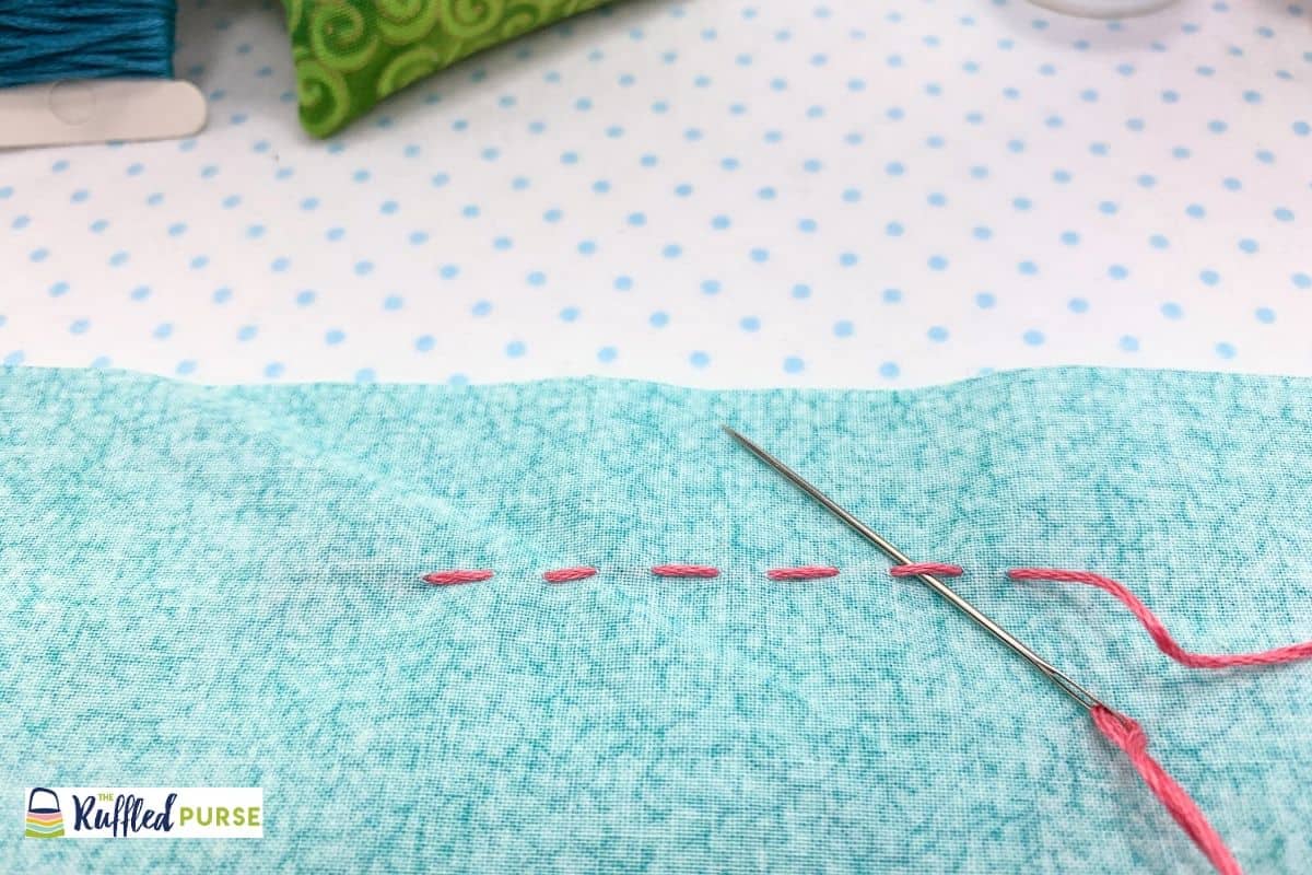 How to Finish a Stitch in Hand Sewing The Ruffled Purse®