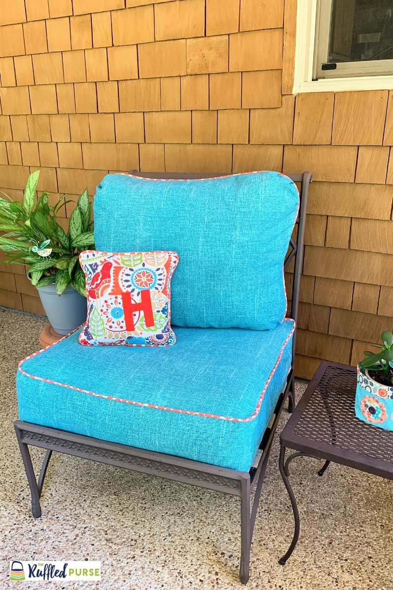 How to Make Cushion Covers for Outdoor Furniture The Ruffled Purse®