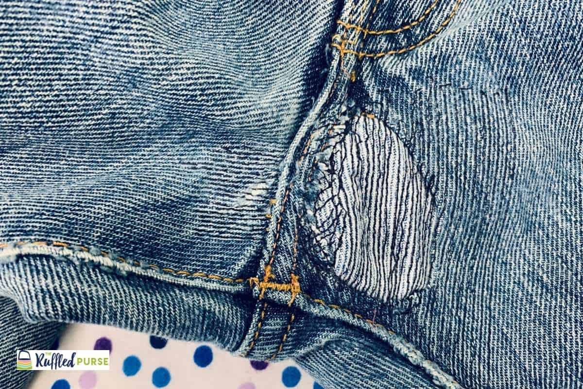 How to Fix Crotch Holes in Jeans The Ruffled Purse®