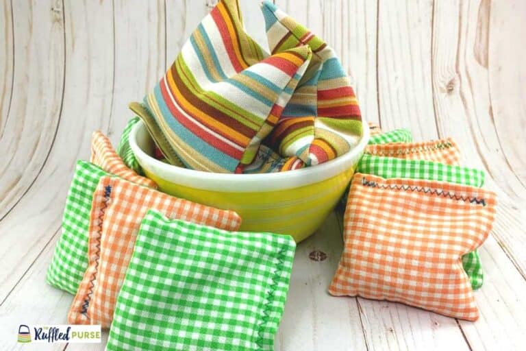 How to Make Bean Bags for Cornhole The Ruffled Purse®