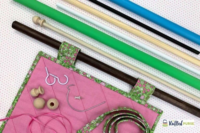 How to Hang a Quilt with a Dowel Rod and Tabs The Ruffled Purse®