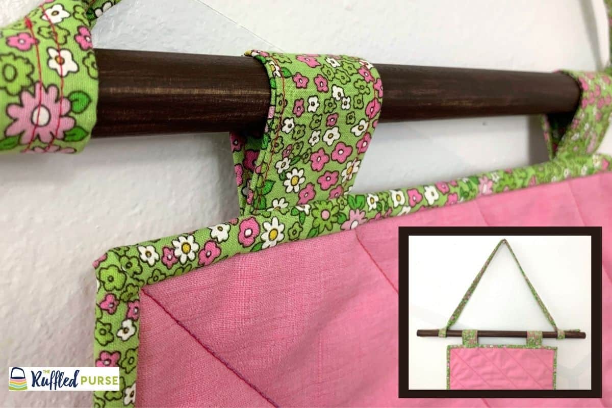 How to Hang a Quilt with a Dowel Rod and Tabs The Ruffled Purse®