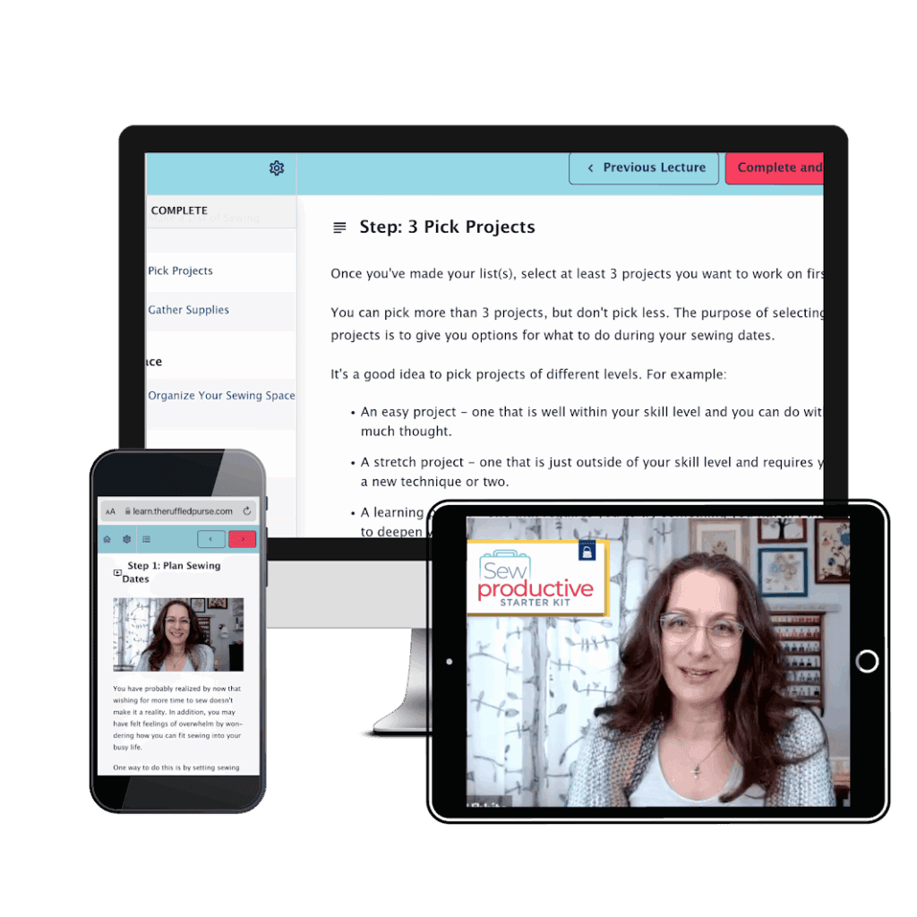 Mock-up of video on a computer screen, tablet, and phone