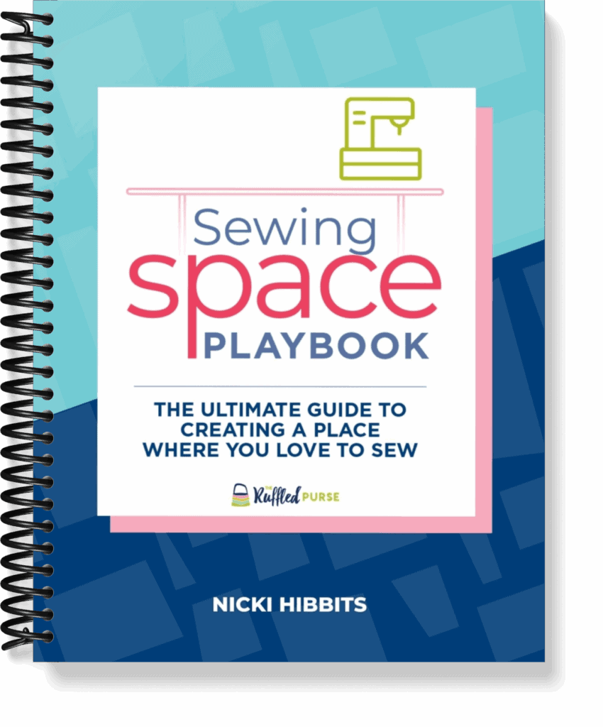 image of a spiral bound Sewing Space Playbook